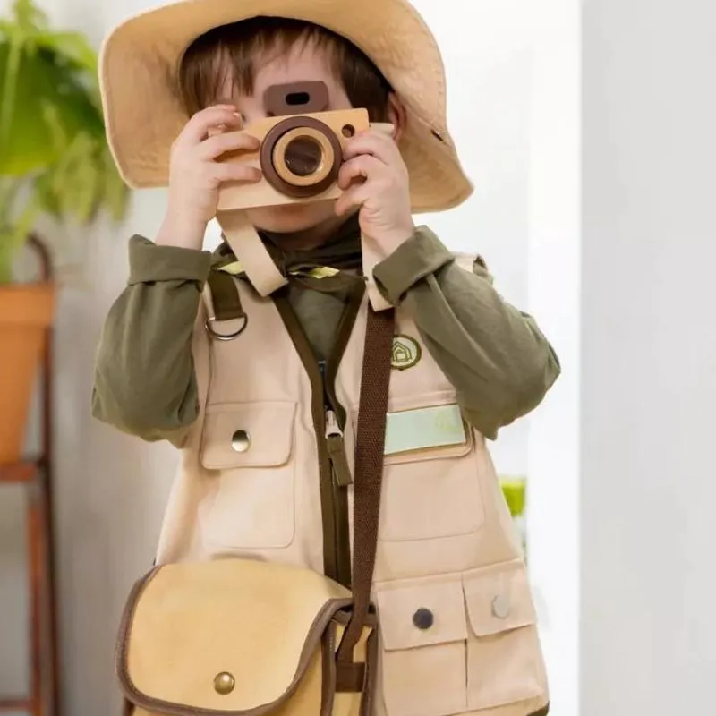 Wooden Camera with Bag