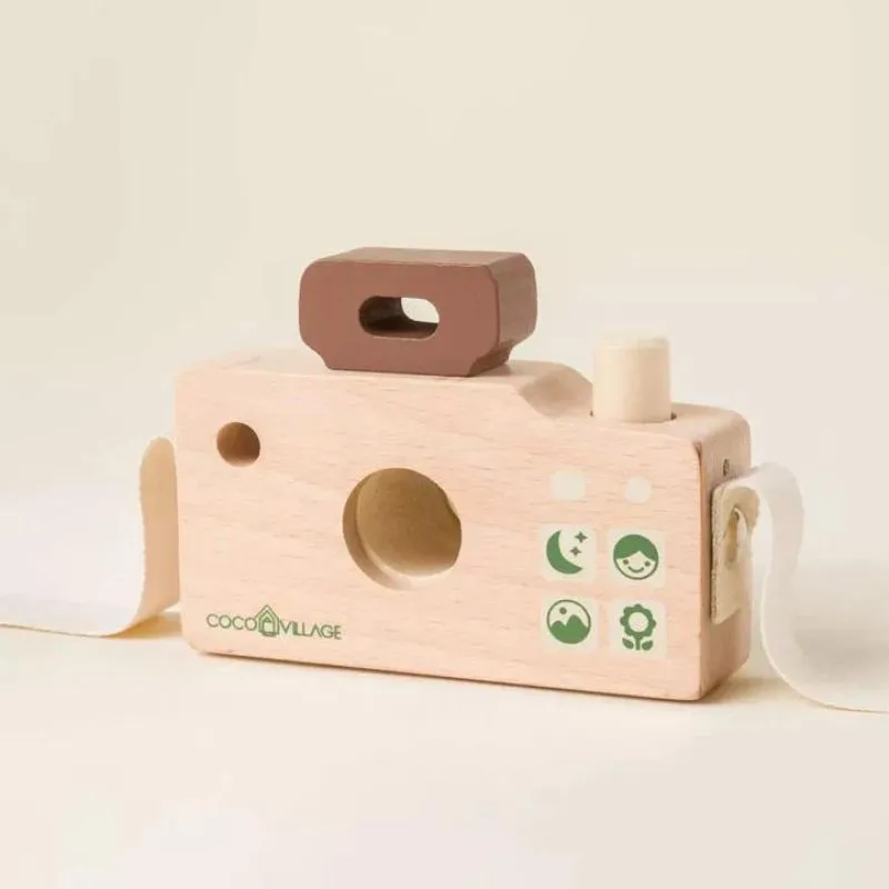 Wooden Camera with Bag