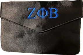 Zeta Phi Beta Satin Envelope Clutch